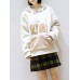 Fleece Hooded Zipper Pockets Long Sleeve Sweatshirt