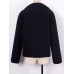 Lambswool Long Sleeve Turndown Collar Short Coats