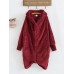 Women Fleece Zipper Solid Color Long Sleeve Coats