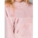 Fleece Solid Color Long Sleeve Warm Sweatshirt With Pockets