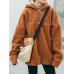 Women Casual Polar Fleece Zipper Hoodies Sweatshirts