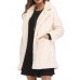 Plus Size Women Elegant Fluffy Solid Color Pockets Thick Coats