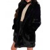 Plus Size Women Elegant Fluffy Solid Color Pockets Thick Coats