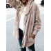 Women Multicolor Fluffy Faux Fur Soft Hooded Coats