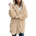 Women Multicolor Fluffy Faux Fur Soft Hooded Coats