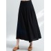 Women Vintage Embroidery Cotton Linen Wide Leg Loose Pants