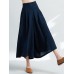 Women Vintage Embroidery Cotton Linen Wide Leg Loose Pants