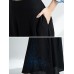 Women Vintage Embroidery Cotton Linen Wide Leg Loose Pants