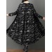 Women Vintage Printed Long Sleeve Loose Outerwear Cardigans