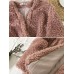 Women Trendy Solid Color Fluffy Short Cardigan Coats