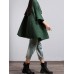 Women Vintage Loose Half Sleeve Poncho Cape Coats