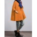 Women Vintage Loose Half Sleeve Poncho Cape Coats