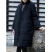 Women Vintage Frog Button Jacquard Winter Thick Long Coats with Pockets