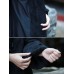 Women Vintage Frog Button Jacquard Winter Thick Long Coats with Pockets