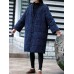 Vintage Frog Button Jacquard Pockets Winter Long Coats For Women