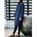 Vintage Frog Button Jacquard Pockets Winter Long Coats For Women