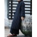 Vintage Stripe Long Sleeve Waist Tie Winter Long Coats For Women